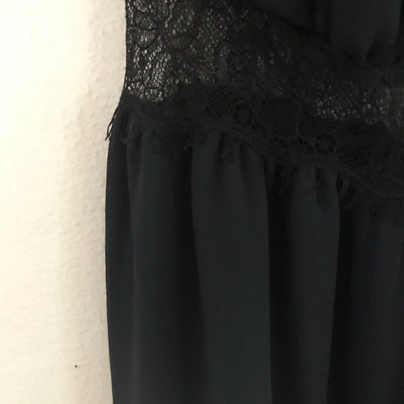 BCBGeneration chiffon gown with lace detail - Picture 3 of 8